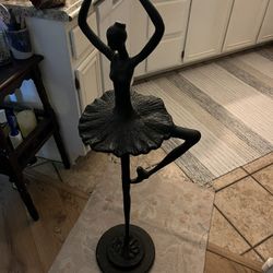 For The Elegant Ballet Lovers. This Is A Stunning Very Heavy Ballet Statue. 45” Tall
