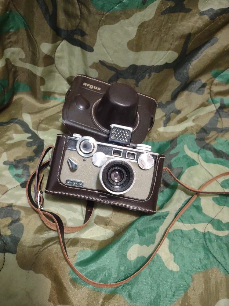 Vintage Antique Argus Film Camera with 50mm Lens