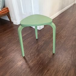 cute green triangle stool / end table