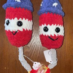 Crochet firework plush, firework friend plush,  plush friend, firework toy