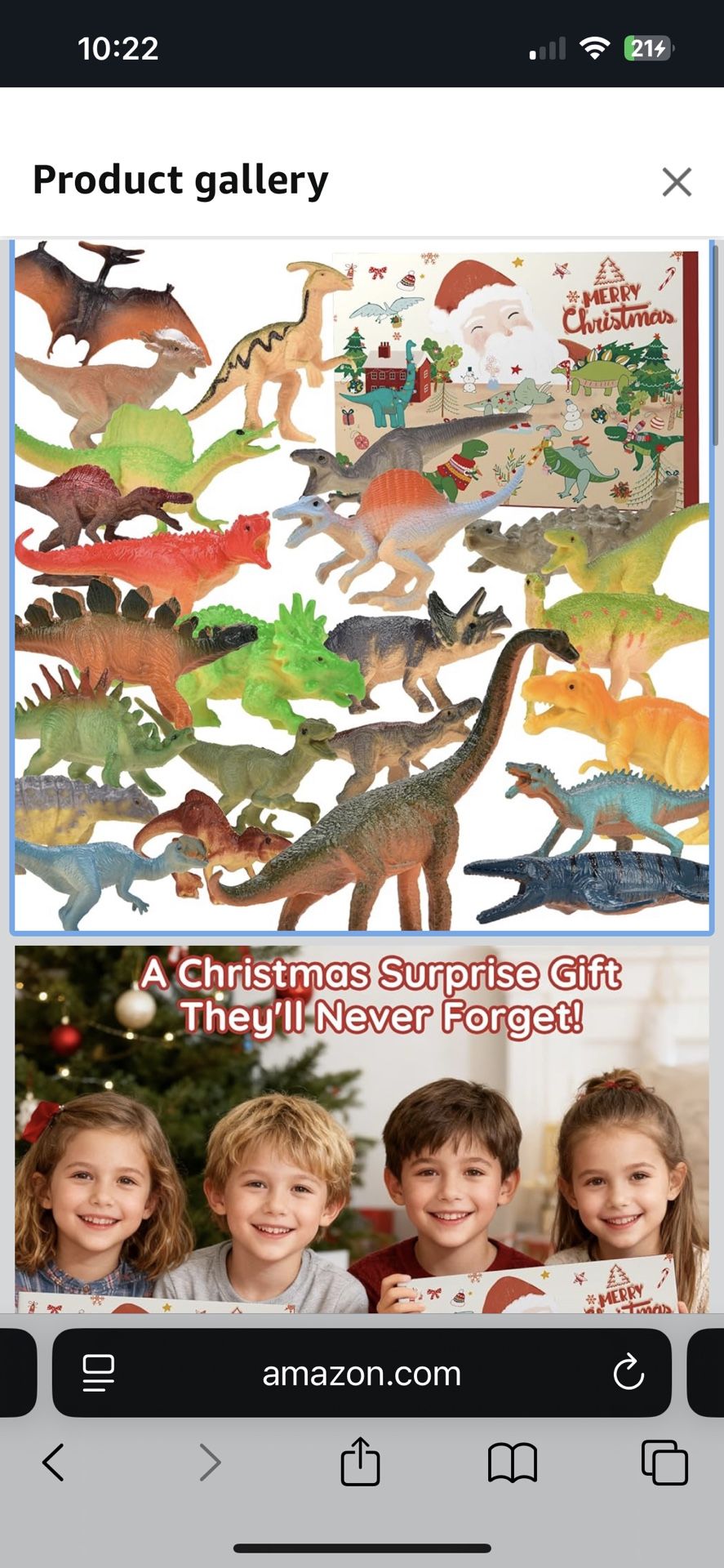 Advent Calendars 2025 Kids Dinosaur Toys, 24 Days Countdown Christmas Advent Calendars for Kids Gift with Different Dino Figure, Ideal Xmas Gift for B