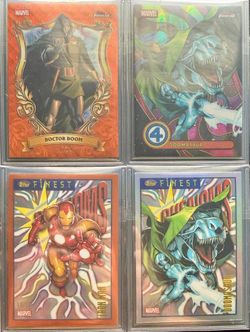 2026 Topps Finest Fantastic Four Doctor Doom Alex Ross /25 Doomasaur /4 Lot SSP