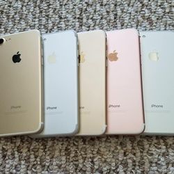 Unlocked Apple Iphone 7 32gb Wholesale Lot Of 5