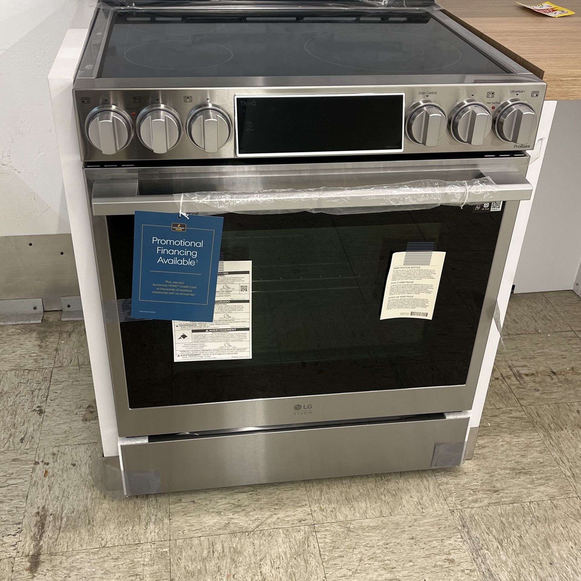 LG Studio Electric Range With Air Fry Financing With $53 Down