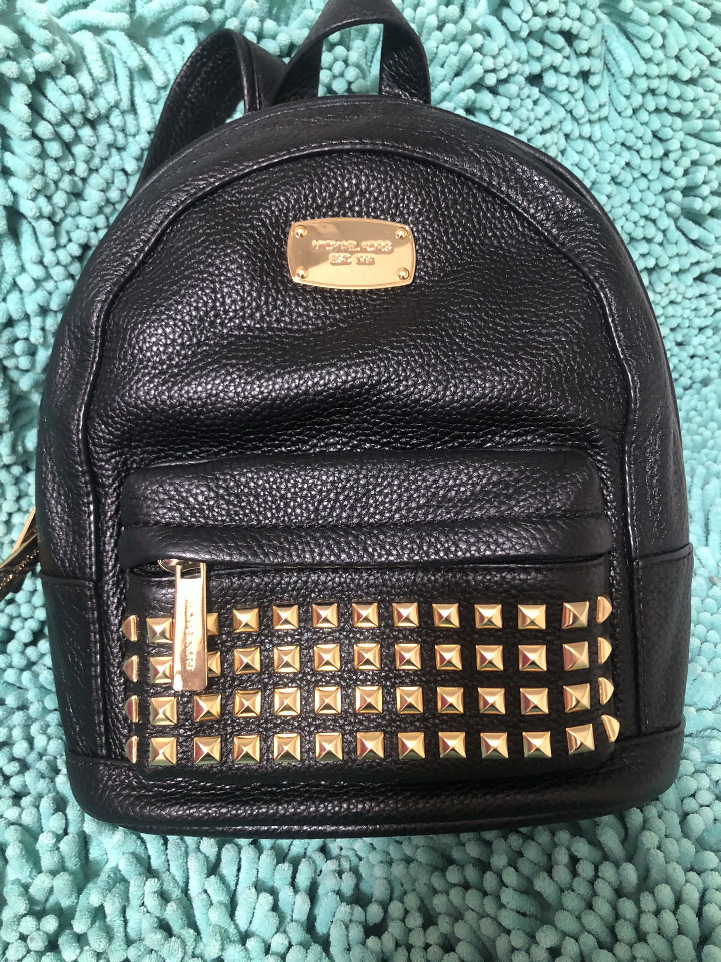 Michael Kors Gold Studded Black Backpack for Sale in Phoenix, AZ - OfferUp