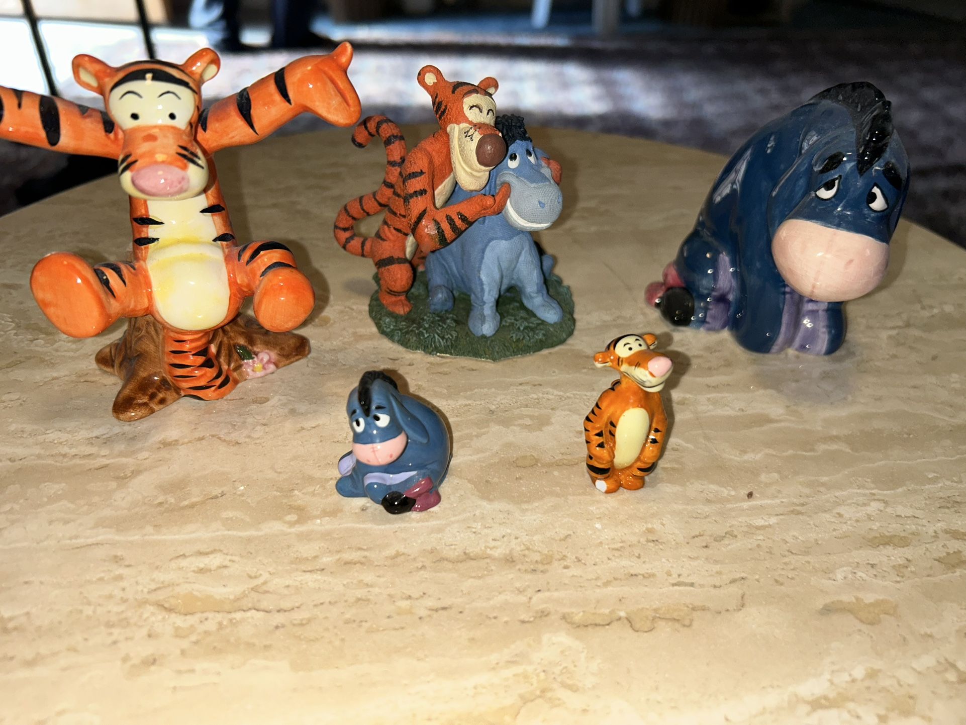 Disney Ceramic Tiger & Eeyore Figurines