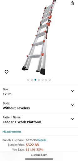 Little Giant Ladder With Work Platform