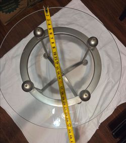 Glass end table