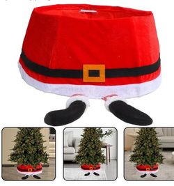 Christmas Tree Collar Red Non Woven Holiday Decoration Base