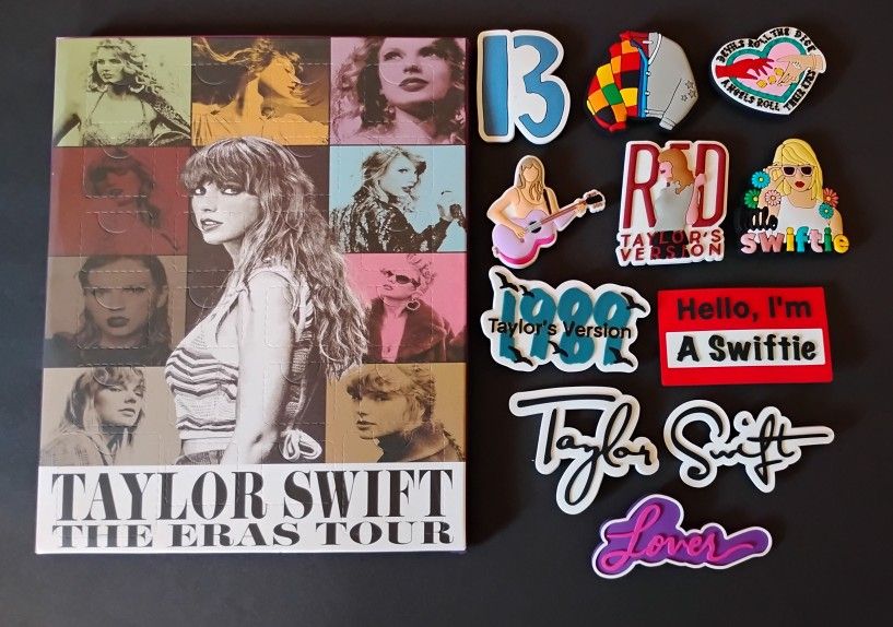 Taylor Swift DIY Bracelet kit+Big Croc Jibbitz And 25 Swift Stickers NEW