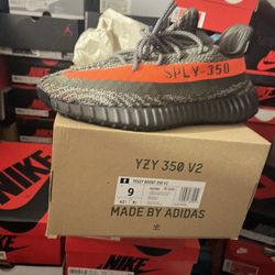 ADIDAS YEEZY BOOST 350 V2 ( Carbon Beluga)[ 9 Men’s ]
