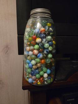 Mason's Jar Full of Marbles