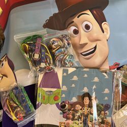 Toy Story Backdrop And Party Favors 