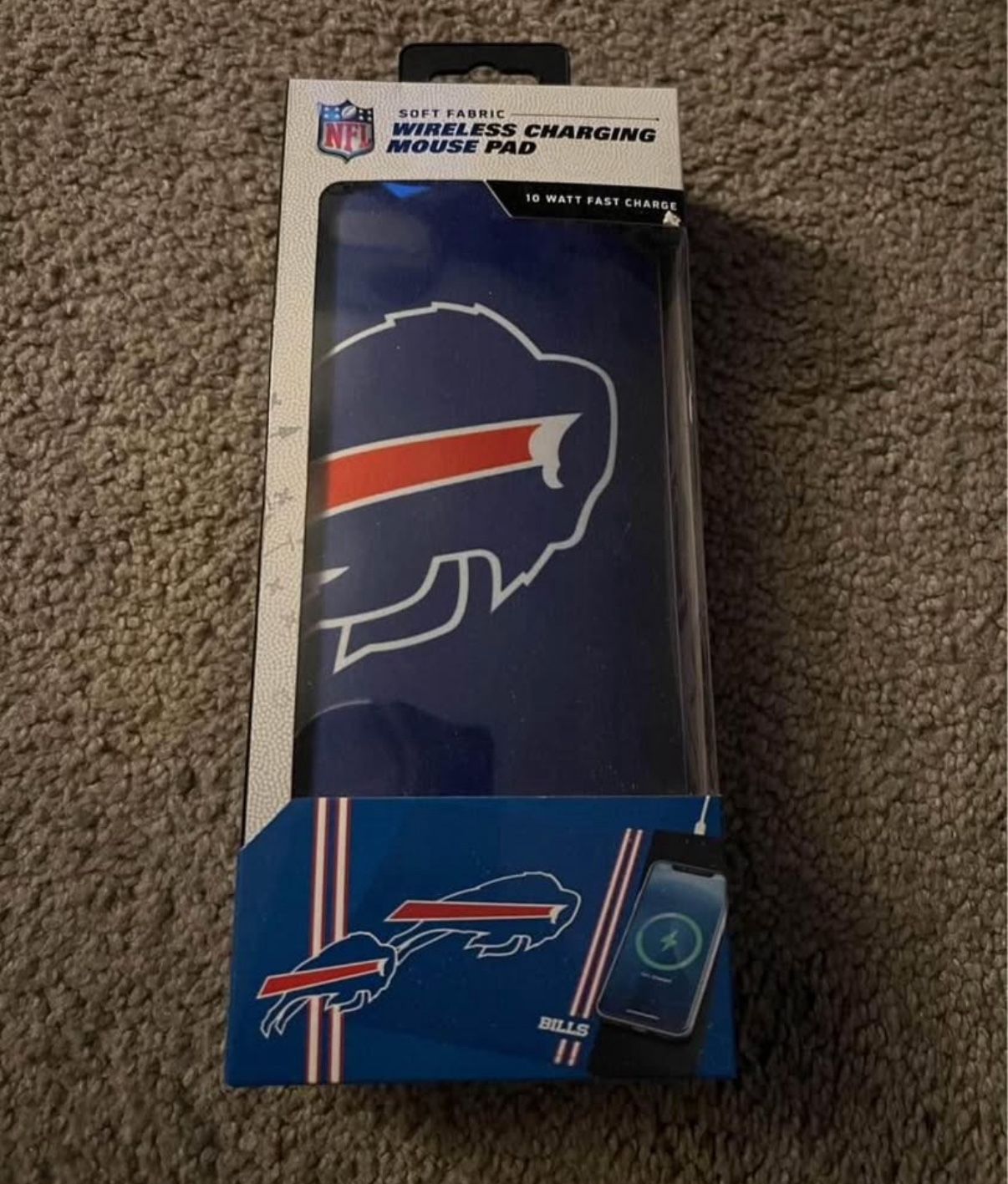NFL Buffalo Bills Wireless Charging Mouse Pad