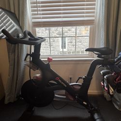 Peloton Bike And Protective Mat