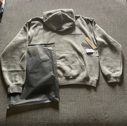 Essentials dark oatmeal hoodie