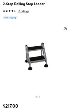 2 step rolling step ladder New inbox