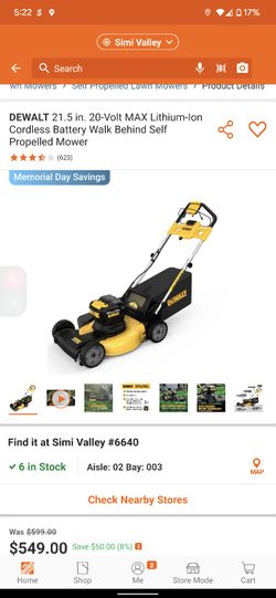 DeWalt 21 And 1/2-in Lawn Mower
