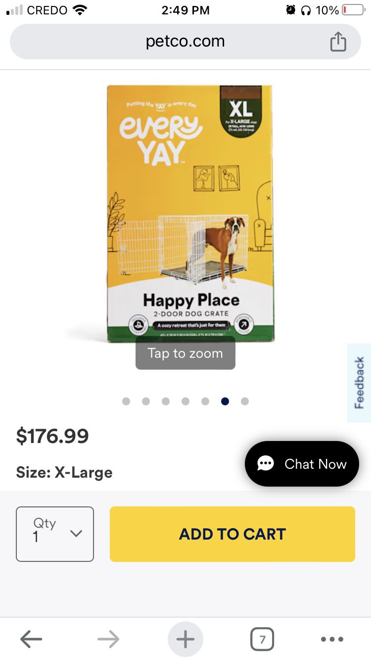 Every Yay XL Dog Crate $100