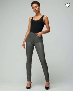 High-Rise Coated Skinny Jeans by White House Black Market (WHBM) 8 NEW