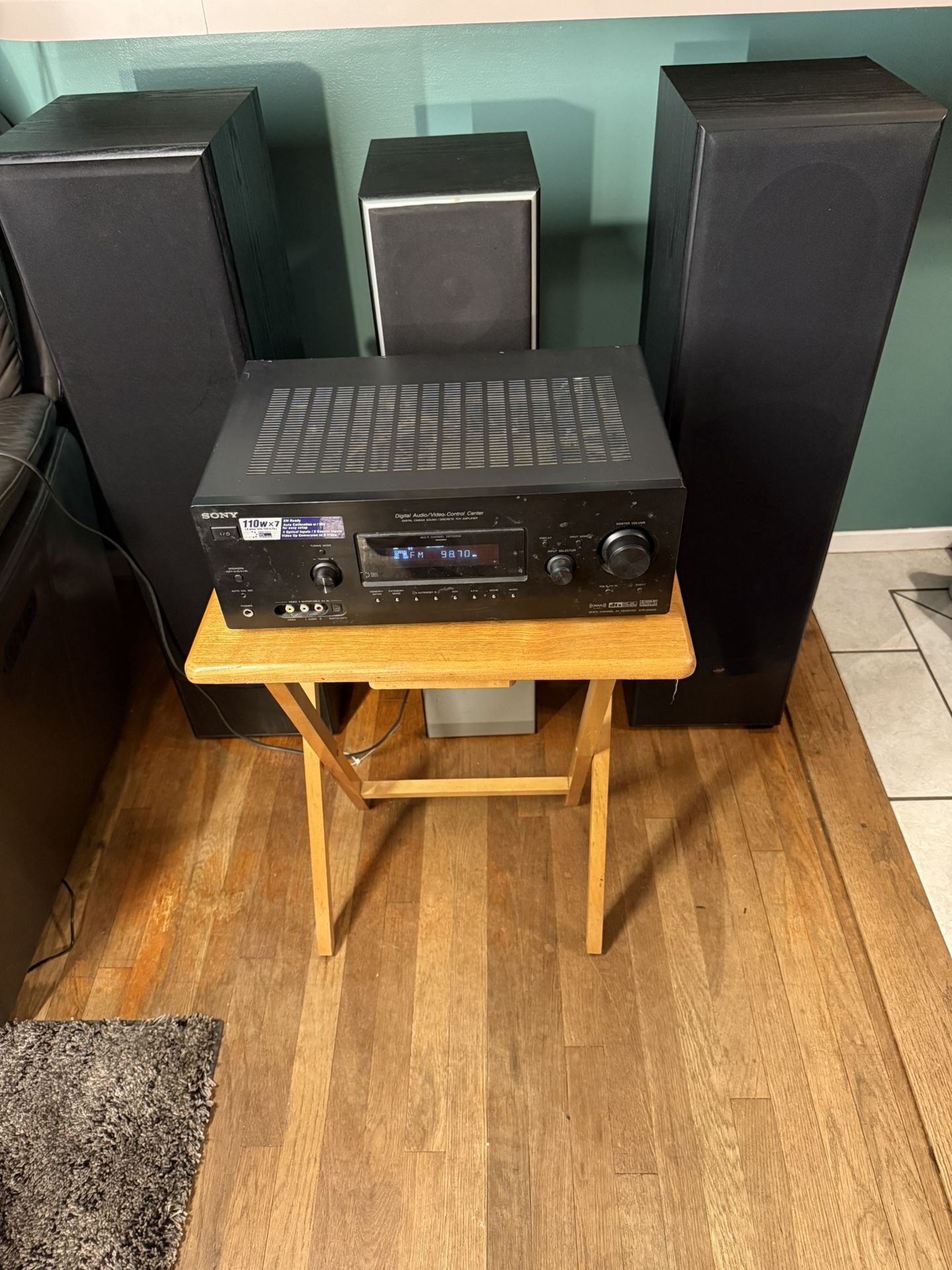 Sony AV Receiver STR-DG600 with MTS Speakers 2328 and MTS-2605