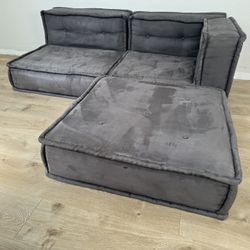 Pottery Barn Teen Couch In Grey
