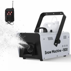 BRAND NEW 1500W Snow Machine with Remote - Christmas, Parties, Events