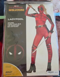 Adult/LADYPOOL (Small) & 1 Katana Sword