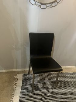 Black Leather Desk Chair