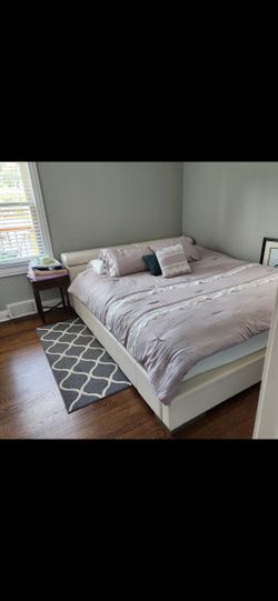 California King bed fram & mattress