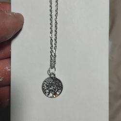 orange sapphire tree necklace 