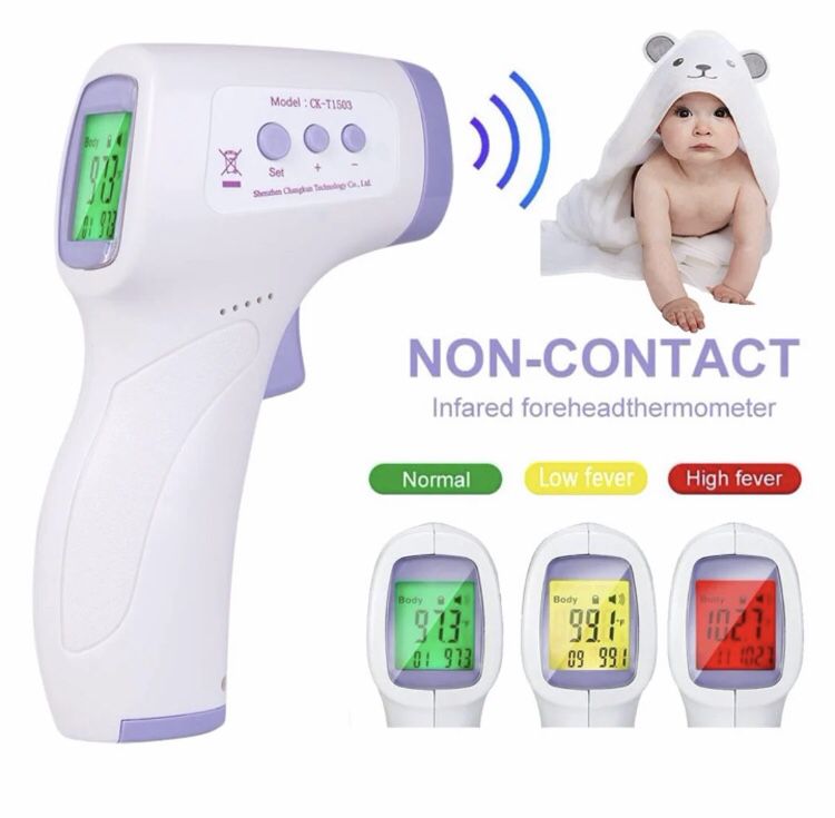 Infrared Thermometer, Non-Contact Digital Forehead Thermometer for Adults Kids and Baby,Fever Smart Temperature Gun Reading Infared Thermometer for H