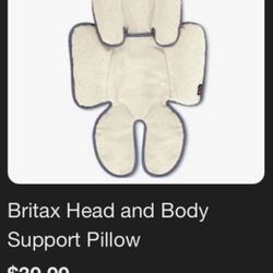 Britax Adjustable Head and Body Support Pillow for Car Seats and Strollers