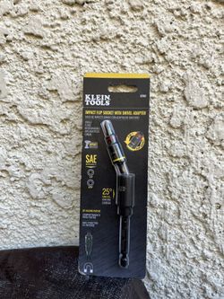 New Klein Tools Impact Flip Socket With Swivel Adapter