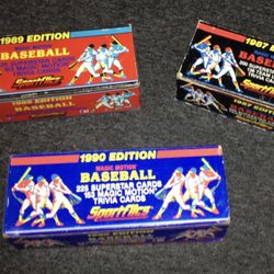 Baseball card lot 3 complete sets Sportsflics all for $30