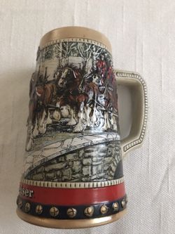 1988 Budweiser Clydesdales Holiday stein.