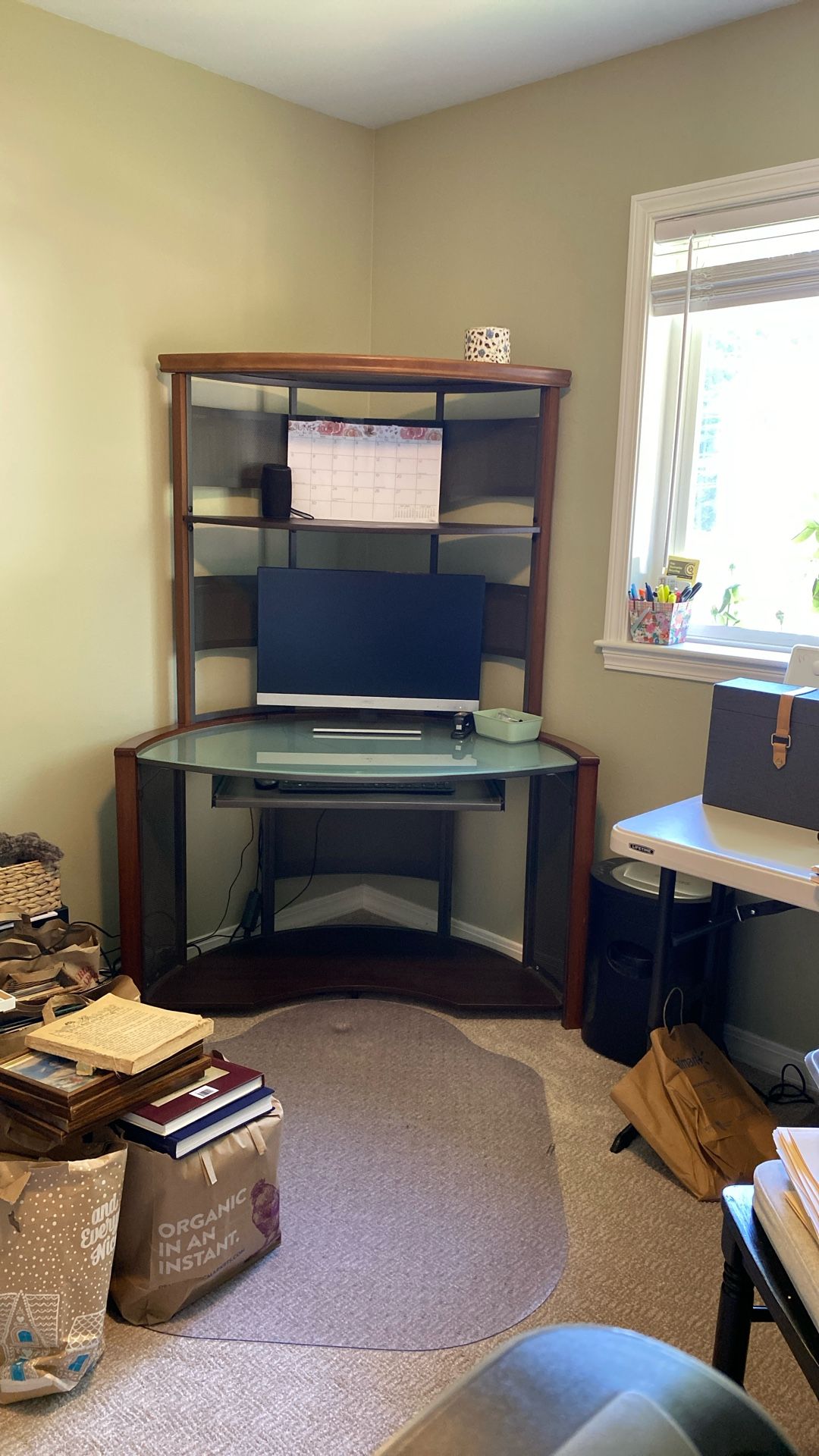 Corner Desk with Storage