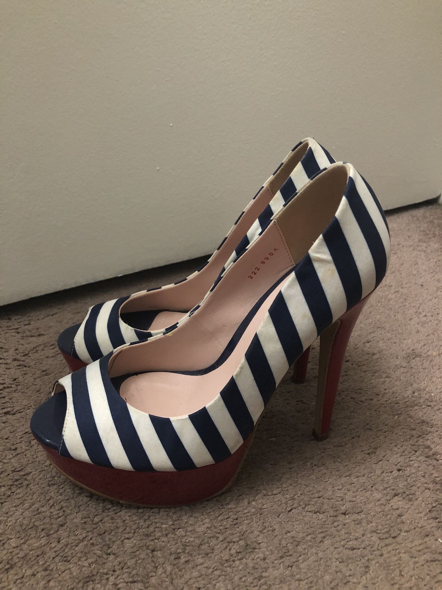 Blue/Red High Heels