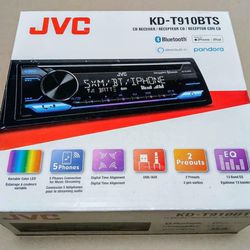 New JVC's KD-T910BTS CD receiver
