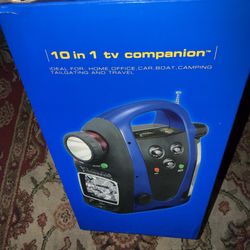 Claybrooke 10 in 1 Tv Companion Emergency Travel Tailgating Car Boat Radio Camping Flashlight