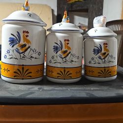 Rooster Canister Set