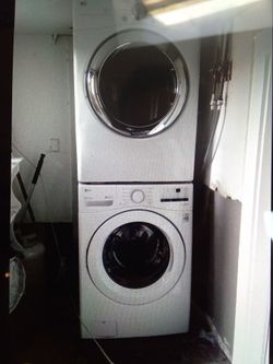 LG Front-Load Washer & Gas Dryer Stack Set –