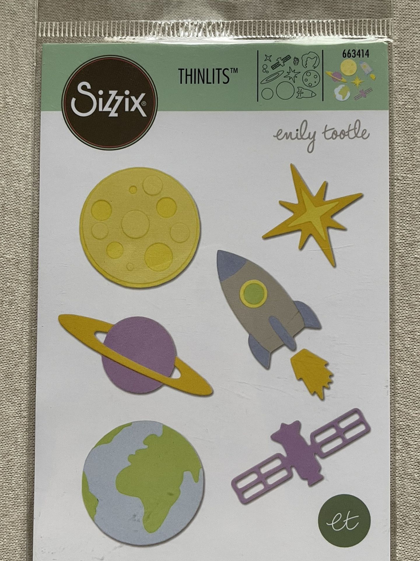 Sizzix Thinlits Die Set 11Pk Space 663414