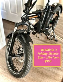 RadMini 4 Folding Electric Bike – Like New!