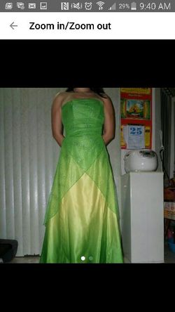NWOT yellow/green formal gown/dress