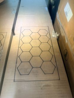 14 grid hex light with border
