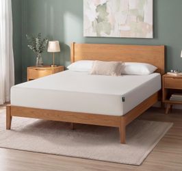Zinus 10 Inch Queen Green Tea Memory Foam Mattress, Medium Firm Feel