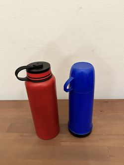 Water Bottles For Free  Red is new some blemish at the bottom Blue is used