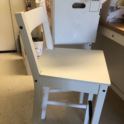 White Ikea Stool Chairs (2)