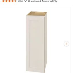 Avondale 12 in. W x 12 in. D x 36 in. H Ready to Assemble Plywood Shaker Wall Kitchen Cabinet in Antique White